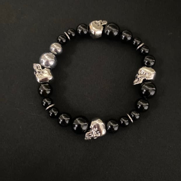 스컬 오닉스 팔찌