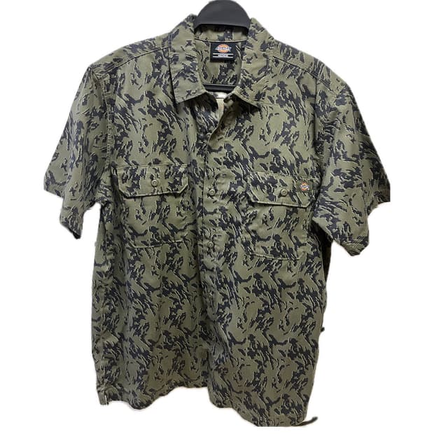 Dickies 숏슬리브 카모 워크 셔츠