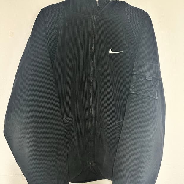 슈프림 x 나이키 아크 코듀로이 후드 자켓 블랙 M