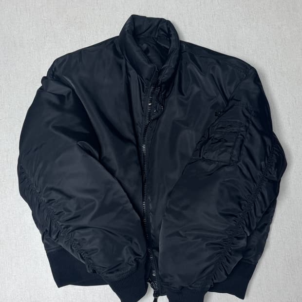 쿠어 스탠드 칼라 넥 다운 푸퍼 마원 xl