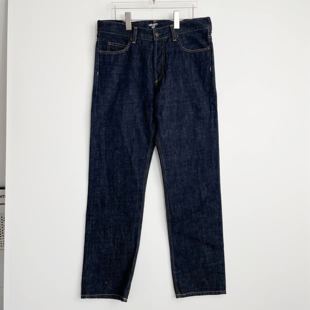 C1 칼하트 WIP 말로우 생지 데님 팬츠  33사이즈