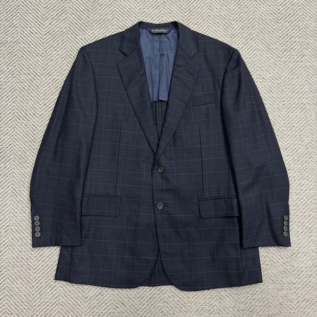 브룩스브라더스 울 체크 블레이저 v1852