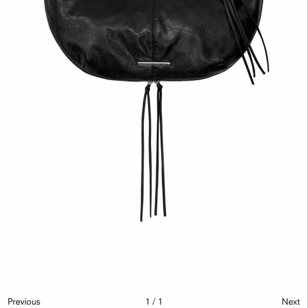트리밍버드 Zipper Finishing Leather Hobo Bag