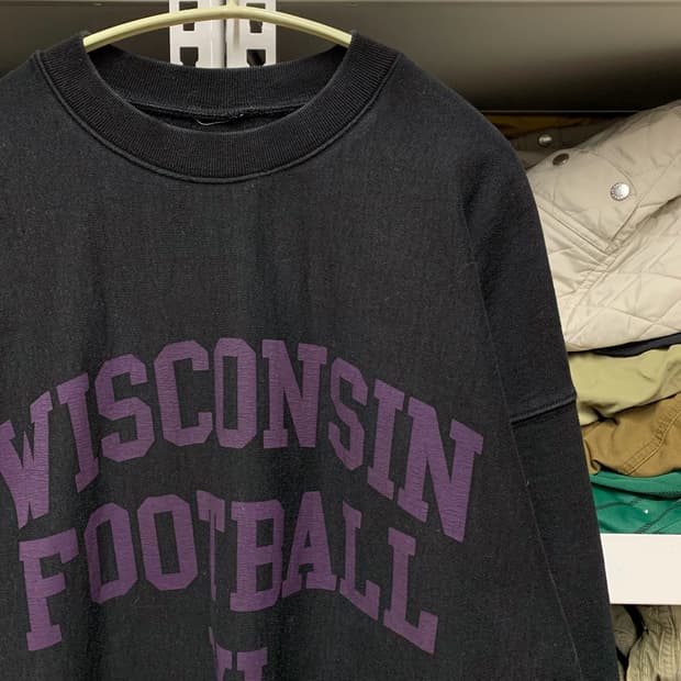 [XL] 위스콘신 풋볼 헤이비웨이트 맨투맨 스웻셔츠