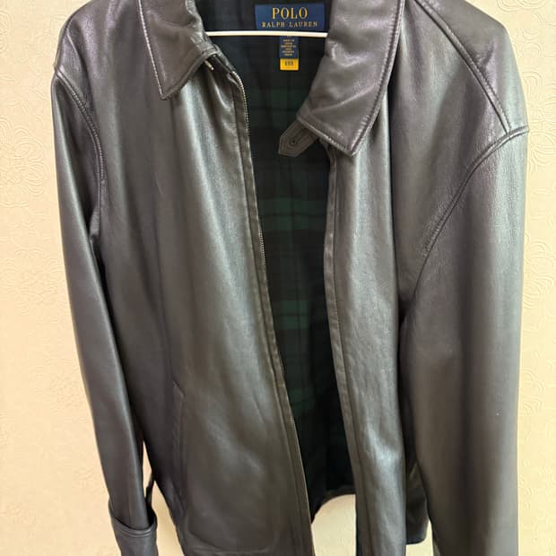 폴로 랄프로렌 가죽자켓 블랙 미디움 
