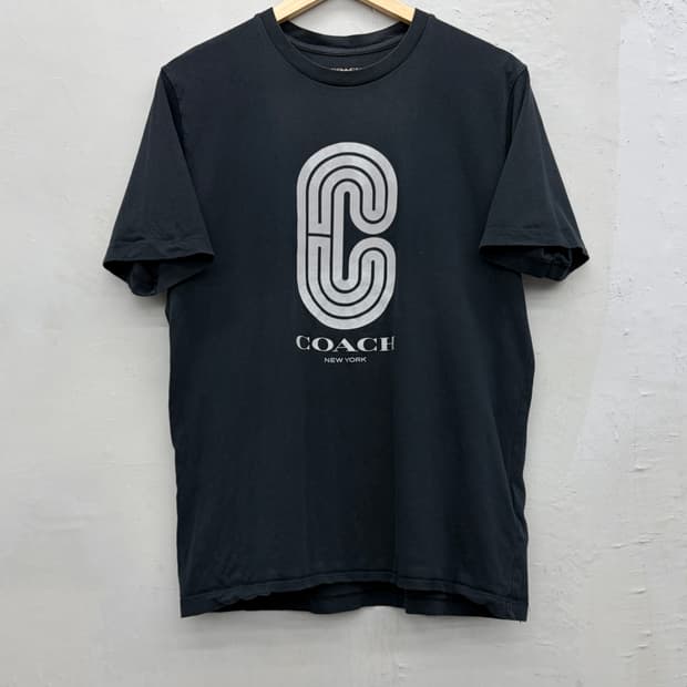 코치 베이직 C로고 티셔츠