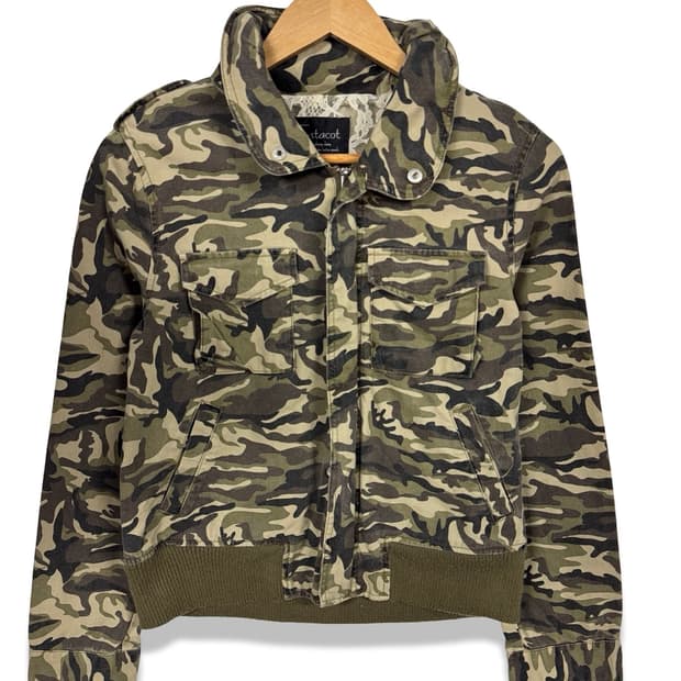 JPN Y2K 카모플라주 딱붙자켓1942