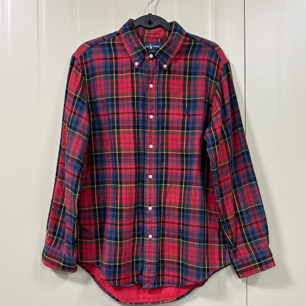 두산 빈티지 폴로 랄프로렌 체크 셔츠