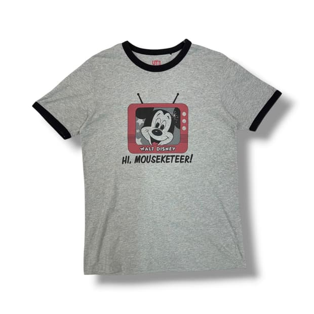 유니클로 x 디즈니 미키마우스 링거 티셔츠 (L)