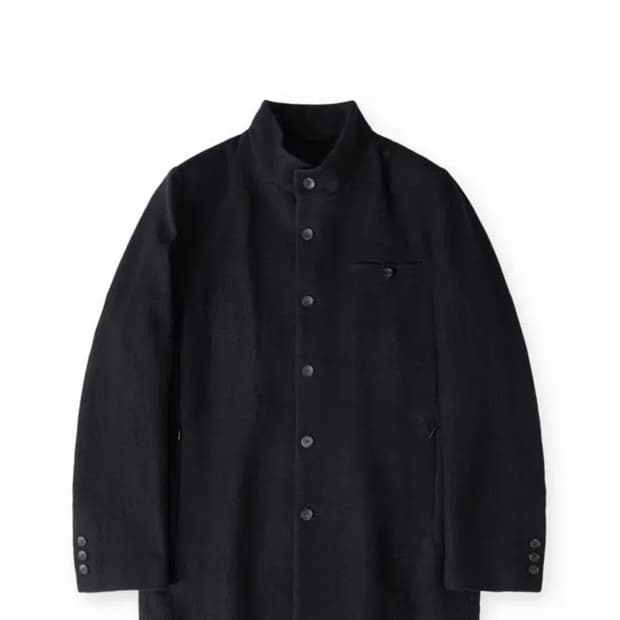 구매) 해칭룸 Stand Collar Coat Black