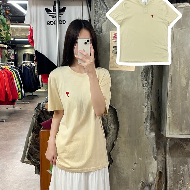아미 반팔티 크림  #csz1533