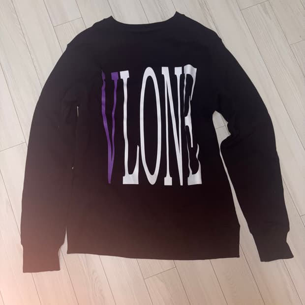 vlone 보라색 맨투맨