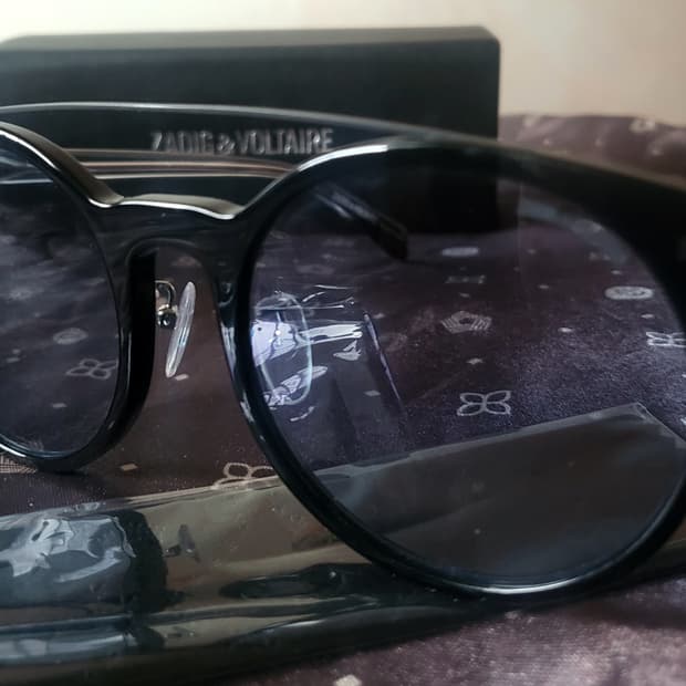 [미사용 새상품] 쟈딕앤볼테르 블루 틴트렌즈 선글라스