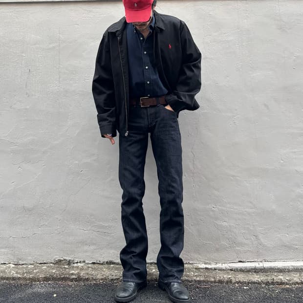 빅죤 더 테일로드 데님 부츠컷 로우라이즈