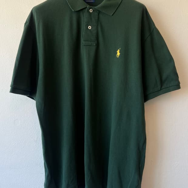 폴로랄프로렌 남성 카키 PK카라반팔티셔츠
