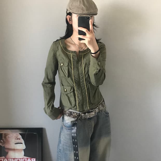 JPN 포켓 카키 자켓