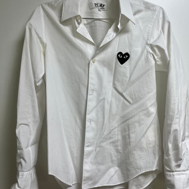 꼼데가르송 PLAY 흰색 셔츠 M (55)