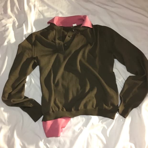 [M] ALL-IN 어거스트 배런 더블 폴로 니트