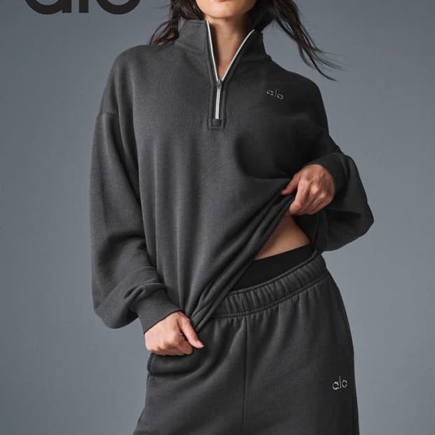 알로 요가 반집업 맨투맨 xs