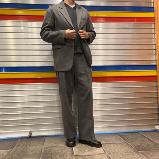 [택포](상의105,하의32) 호웰 오버핏 울 수트 챠콜