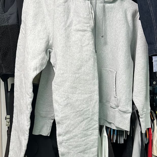 캠버 후드 스웻 트레이닝 세트 셋업 상XL/하L