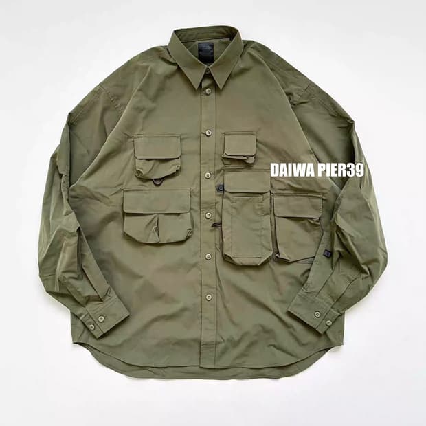 [S][100] 다이와피어39 테크 셔츠 카키