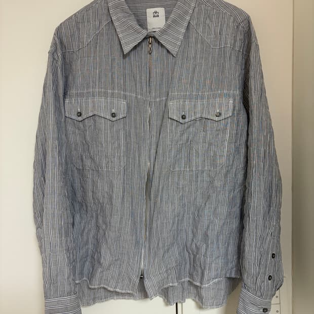 폴리테루 집 업 셔츠 