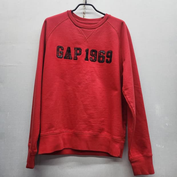 GAP 갭 패치워크 로고 맨투맨 S(M) 남여공용