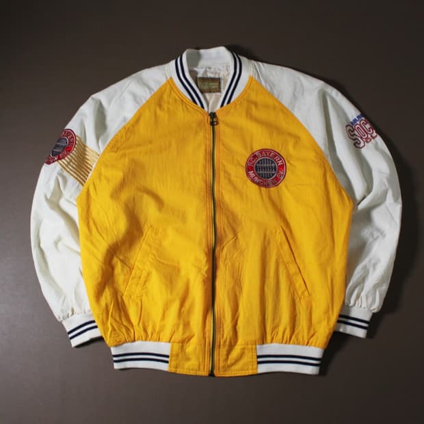 90's 바이에른뮌헨 FC 올드스쿨 바시티 자켓 