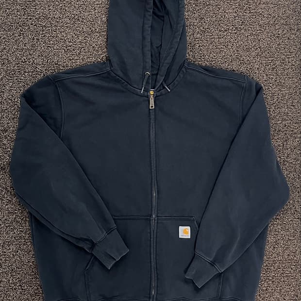 칼하트 후드 집업 블랙 (2XL)