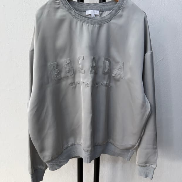 정품) 에스카다 여성 24ss 나일론 로고 맨투맨 S 