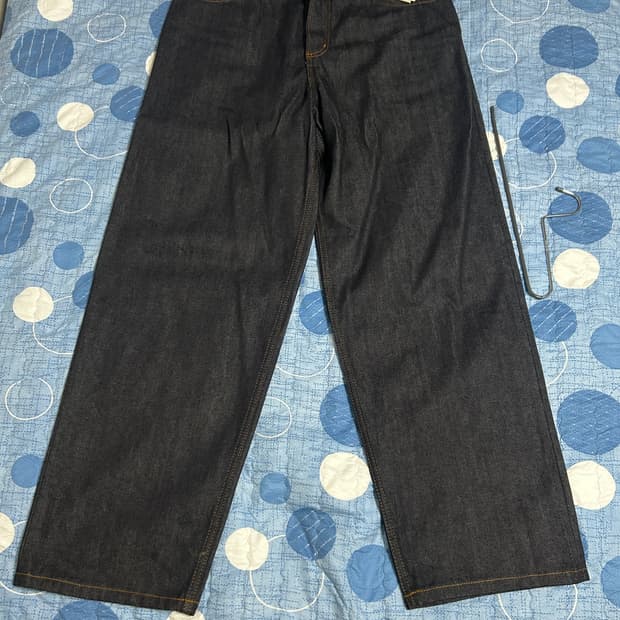 새상품 cos 코스 릴렉스드 핏 와이드레그 진 32size 블루 
