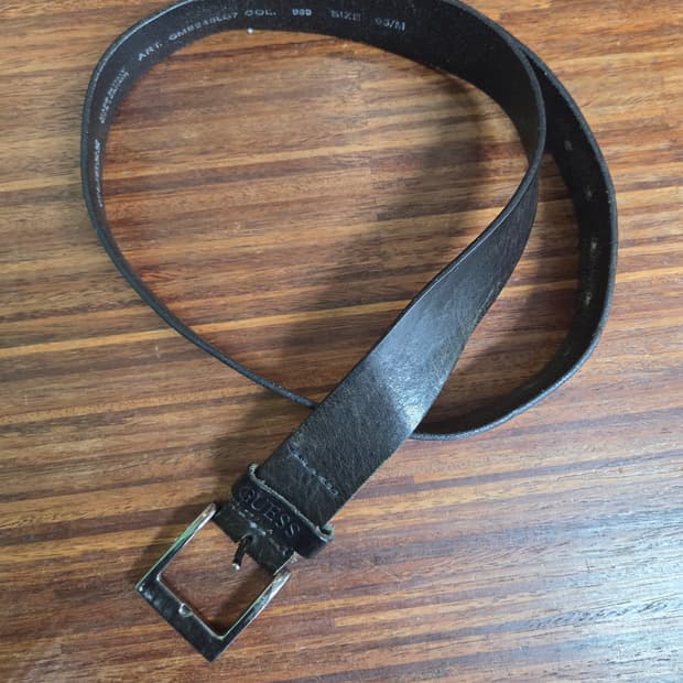 게스 빈티지 리얼가죽 벨트 103cm