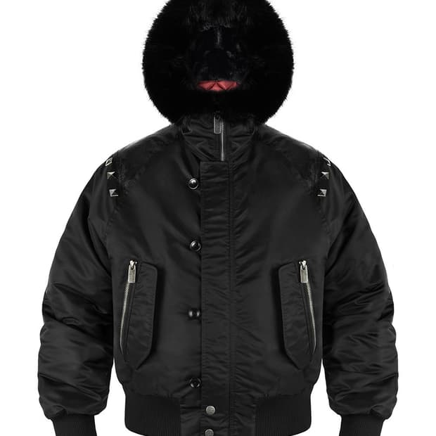 Studded Hooded N2B Jacket 