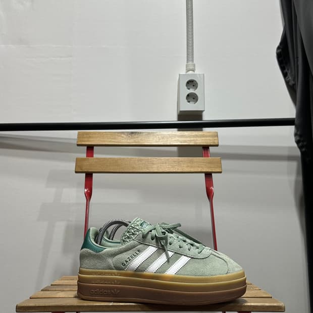 235) 아디다스 운동화 여성 여자 신발 가젤 볼드 빈티지 그린