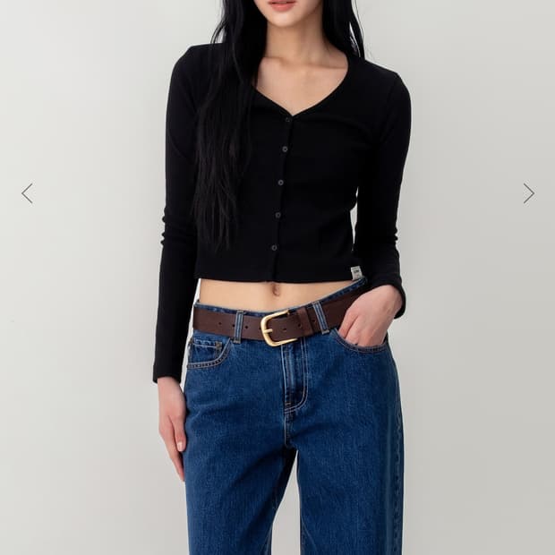 글로니 클래식 브이넥 가디건