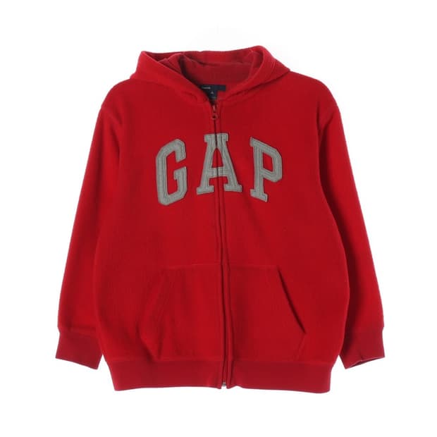 GAP 레드 기모 후드 집업  