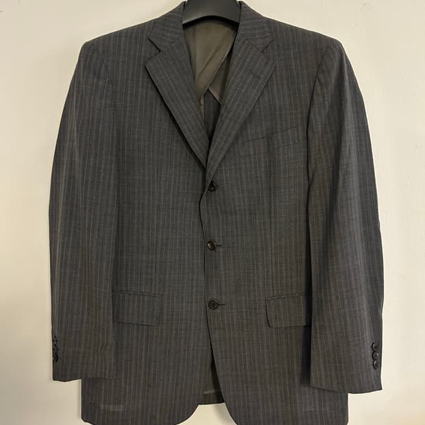 O044 제이프레스 클래식 핀스트라이프 싱글 블레이저