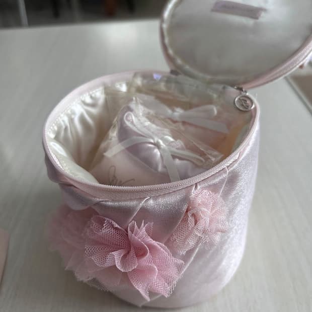 질스튜어트 2011 크리스마스 페어리 가든 핑크 파우치