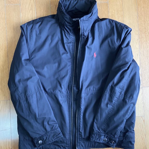 폴로 랄프로렌 스윙톱 기모 점퍼 자켓 블랙XL