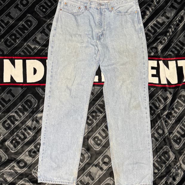 리바이스 550 릴렉시드 핏 진 라이트 스톤워시 블랭크 탭 35X32