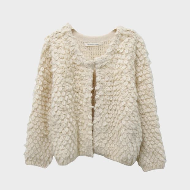 MAJESTIC LEGON 부클 니트 가디건 63617