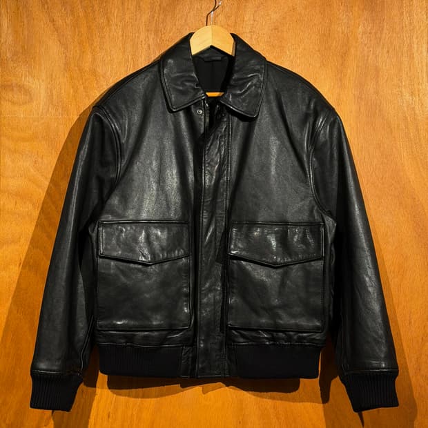 Zara 자라 헤비 양가죽 A-2 에비에이터 자켓 L 105