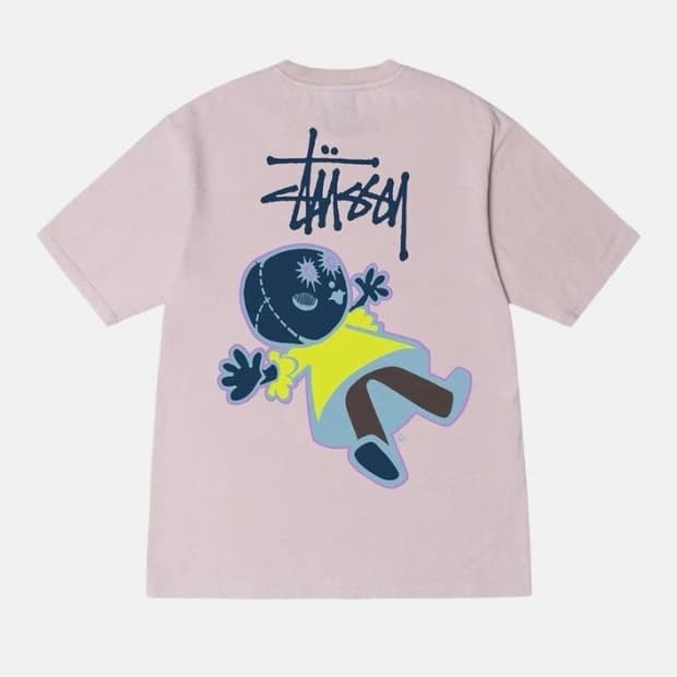 스투시 돌리 티셔츠 핑크블러쉬 S