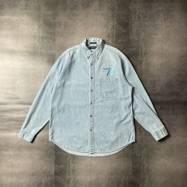 ULTRACLUB 빈티지 다운버튼 코튼 데님 셔츠 A00471