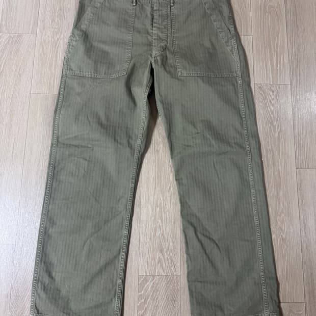 32/32 더블알엥 헤링본 퍼티그 팬츠 필드 치노