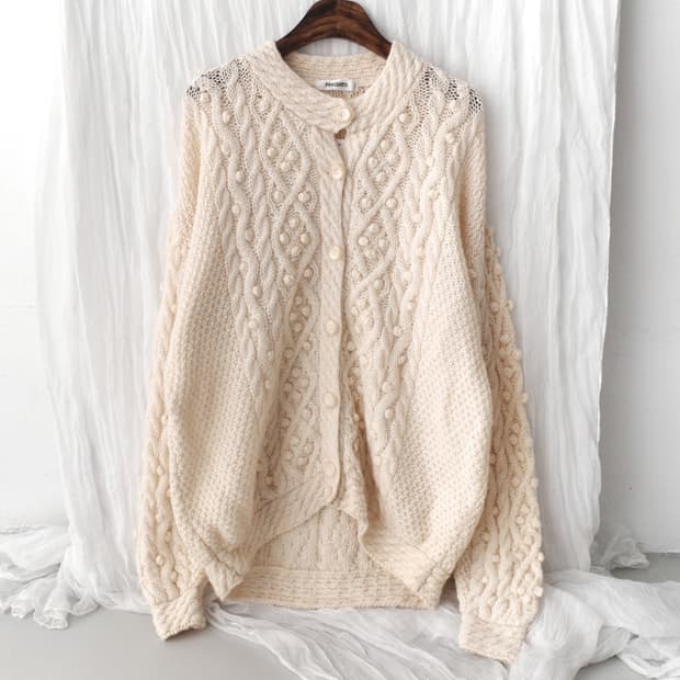 bubble crochet cardigun