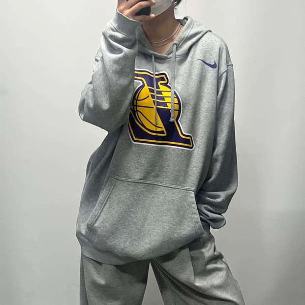 나이키 NBA LA 레이커스 후드티 그레이 2XL [051605]
