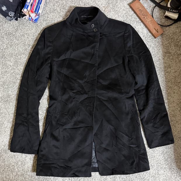 atelier sab 로로피아나 울 버튼 코트