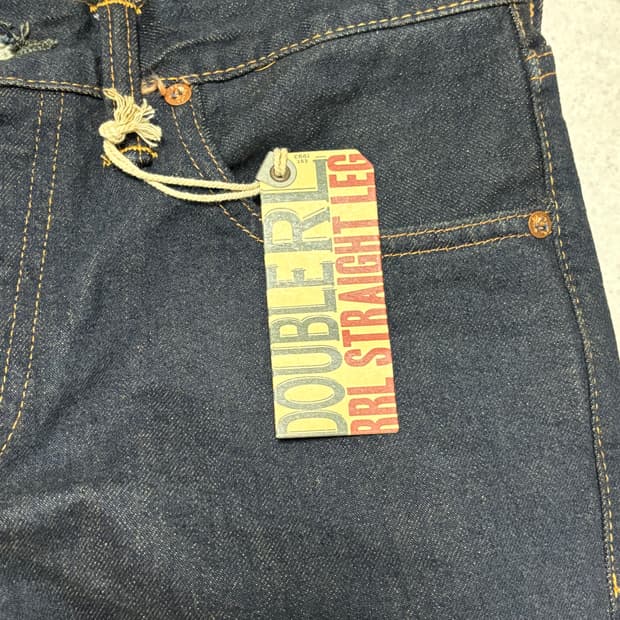 [정품] 더블알엘 RRL 스트레이트핏 원워시 진청 31 x 32